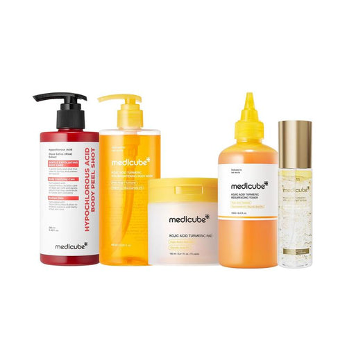 Full Body Glow Set – 5-Piece Exfoliating Body Care Routine with Kojic Acid & Turmeric