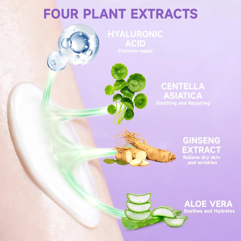Pain-Free Hair Removal Cream for Sensitive Skin Citrus, Aloe & Hyaluronic Acid Depilatory