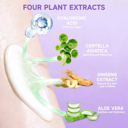Pain-Free Hair Removal Cream for Sensitive Skin Citrus, Aloe & Hyaluronic Acid Depilatory