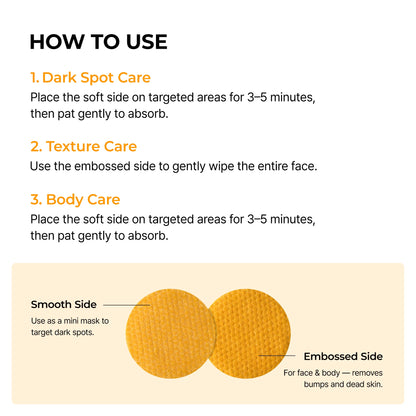 Kojic Acid + Turmeric Brightening Toner 70 pads