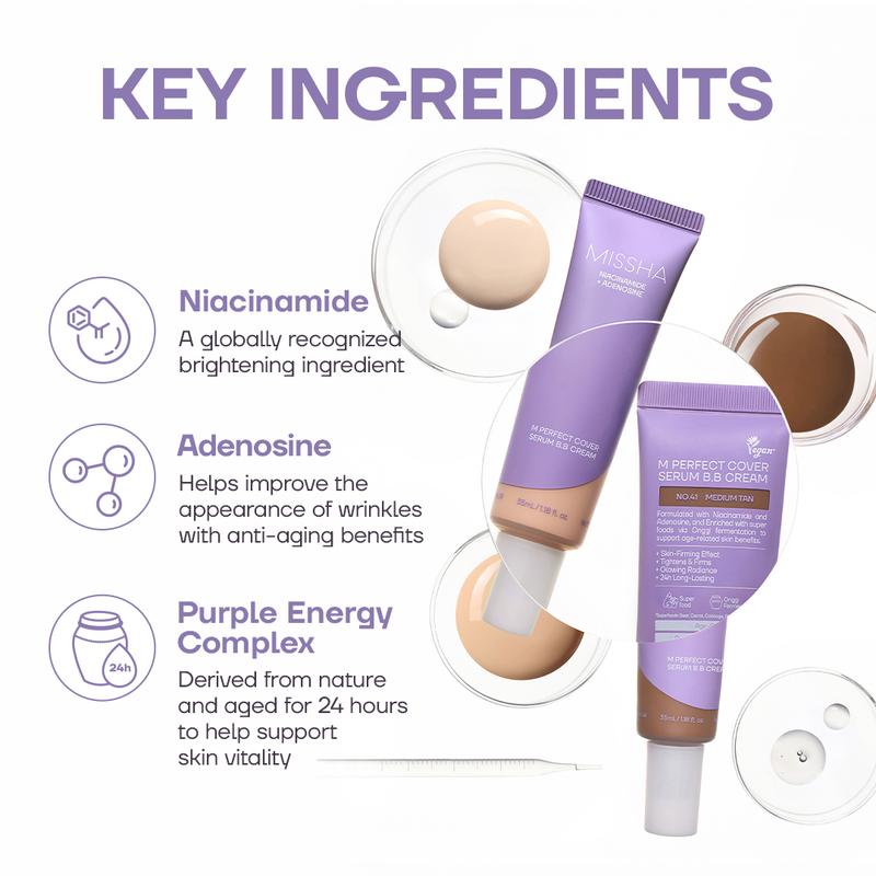 Probiotic Serum BB Cream – Bifida Ferment Lysate & 10 Probiotics, Natural Coverage Tinted Moisturizer