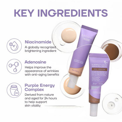 Probiotic Serum BB Cream – Bifida Ferment Lysate & 10 Probiotics, Natural Coverage Tinted Moisturizer
