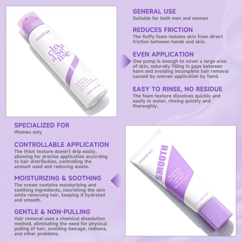 Pain-Free Hair Removal Cream for Sensitive Skin Citrus, Aloe & Hyaluronic Acid Depilatory