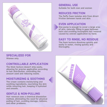 Pain-Free Hair Removal Cream for Sensitive Skin Citrus, Aloe & Hyaluronic Acid Depilatory
